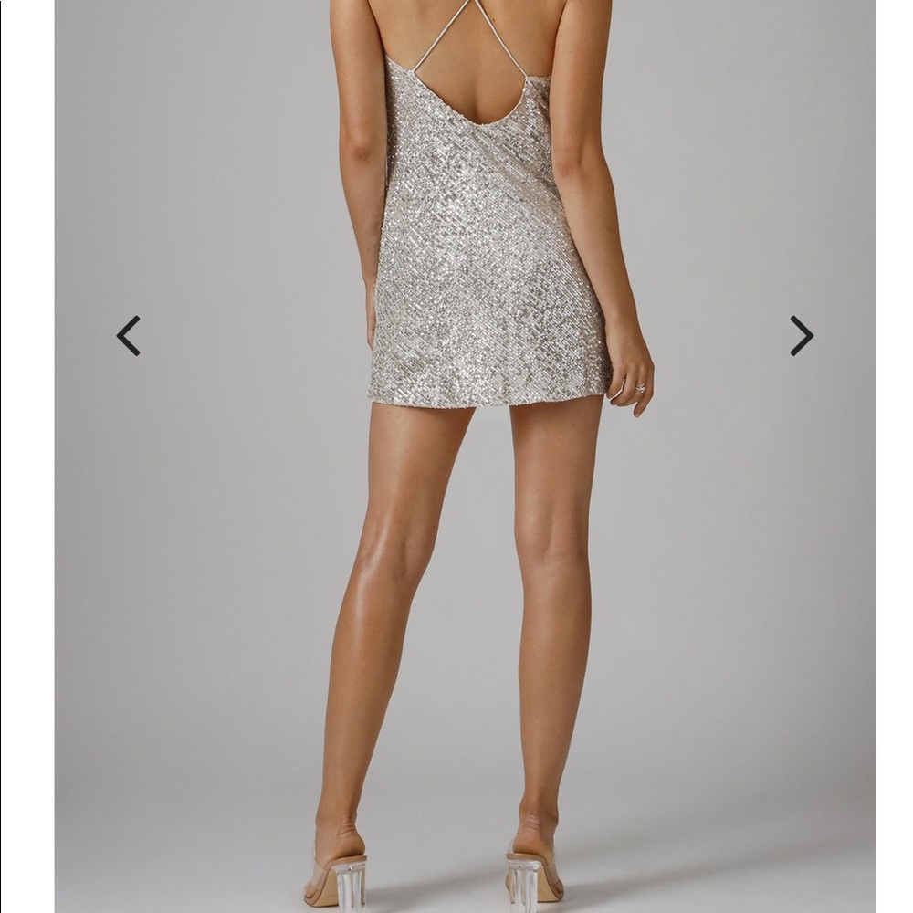Dress, jaygodfrey silver dress new with tags
